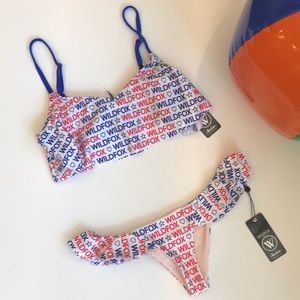 Wildfox red, white, and blue  bikini